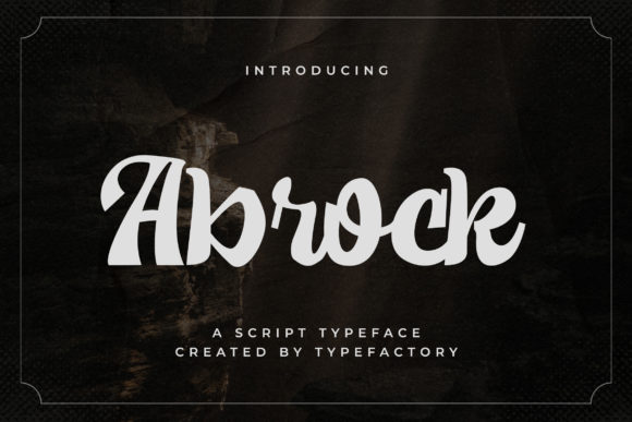 Abrock: A Handwritten Font That Elevates Small Business Branding