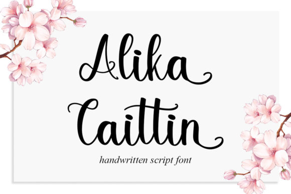 Alika Caitlin: A Timeless Handwritten Font for Crafters and Makers