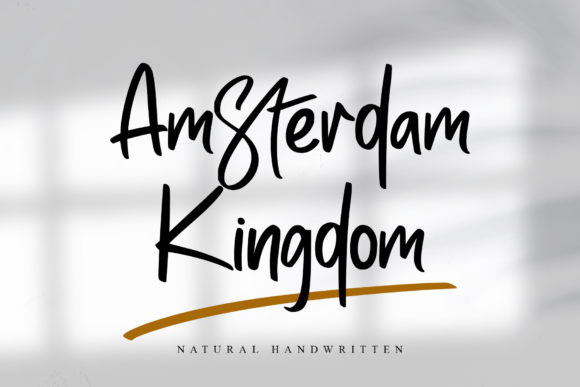 Amsterdam Kingdom: A Handwritten Font for Editorial Elegance