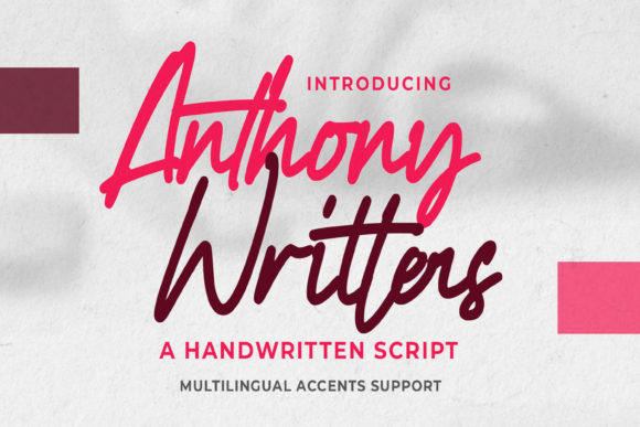Anthony Writters: A Stylish Handwritten Font for Modern Web Design