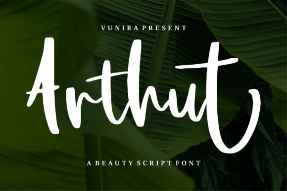 Arthut: A Stylish Handwritten Font for Authentic Editorial Design