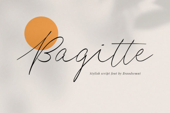 Bagitte: A Feminine Handwritten Font for Elegant Brand Design