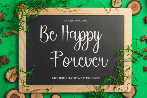 Be Happy Forever: A Timeless Handwritten Font for Editorial Elegance