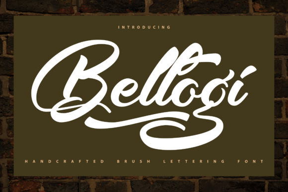 Bellogi: A Bold Handwritten Font for Editorial Design and Publication Branding