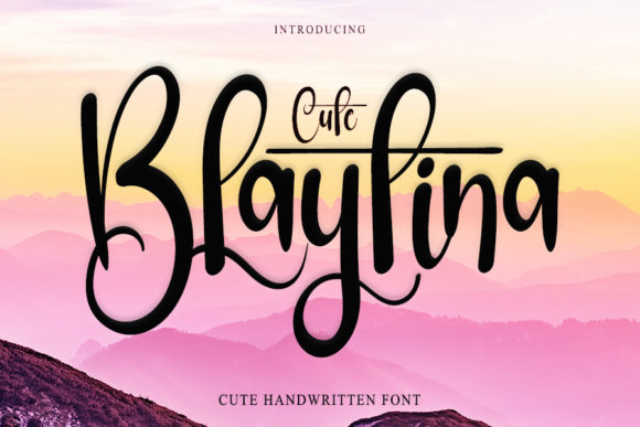 Blaytina Cute: The Handwritten Font That Elevates Your Campaign Visuals