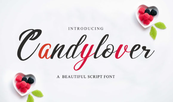 Candylover: A Flowing Handwritten Font for Elegant Editorial Design