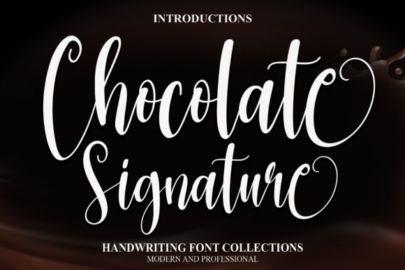 Chocolate Signature: A Handwritten Font for Editorial Design and Content Branding