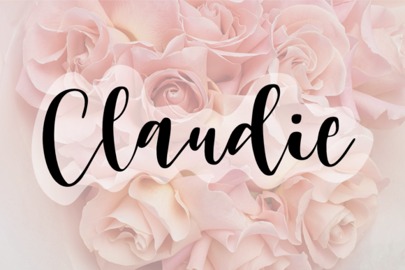 Claudie: A Handwritten Font for Romantic Web Design and Branding
