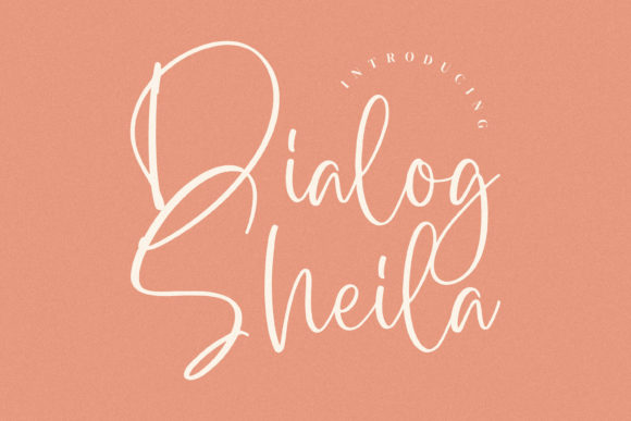 Dialog Sheila: A Delicate Handwritten Font for Elegant Branding Projects