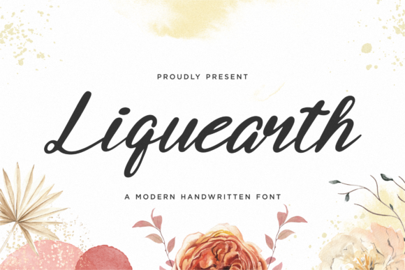 Liquearth: A Charming Script Font for Elegant Web Design
