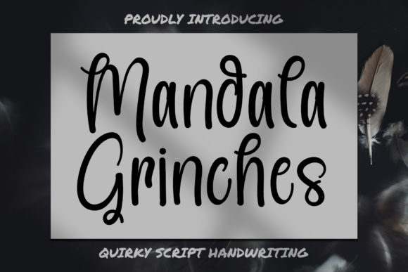 Mandala Grinches: A Playful Handwritten Font for Creative Projects