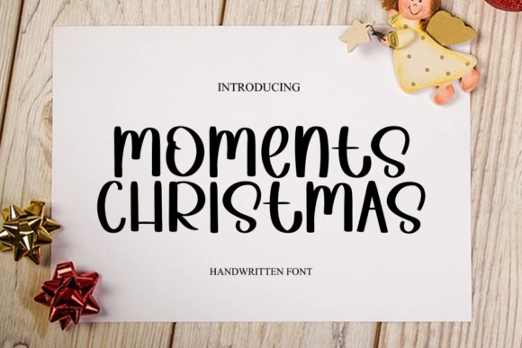 Moments Christmas: A Chic Handwritten Font for Creative Branding