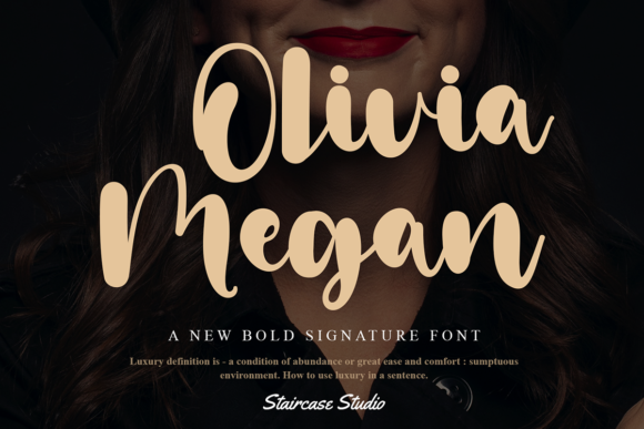 Olivia Megan: A Bold Handwritten Font for Business Branding