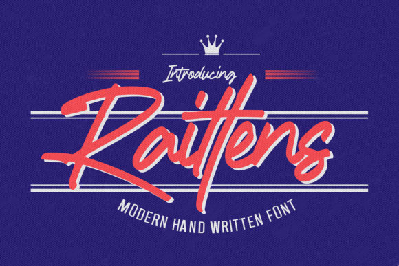 Raittens: A Classy Handwritten Font for Modern Campaign Design
