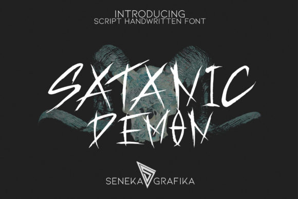 Satanic Demon: A Unique Handwritten Font for Bold Branding and Creative Projects