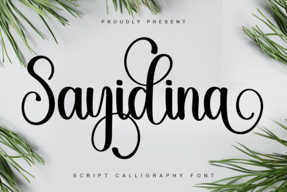 Sayidina: A Handwritten Font for Elegant Branding Projects
