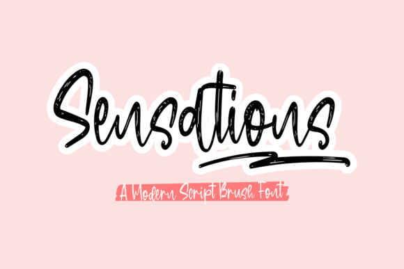 Sensations: A Lightweight Handwritten Font for Digital and Print Editorial Design