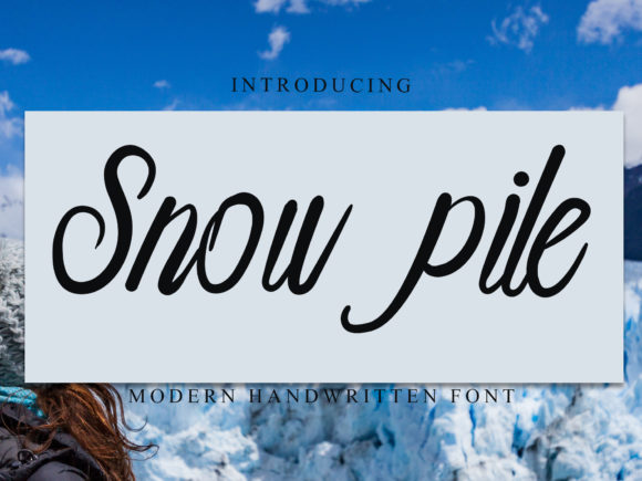 Snow Pile: A Sweet Handwritten Font for Romantic Craft Designs