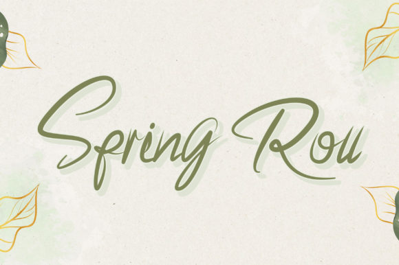 Spring Roll: A Delicate Handwritten Font for Elegant Branding