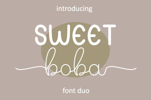 Sweet Boba: A Duo Handwritten Font for Modern Web and Brand Design